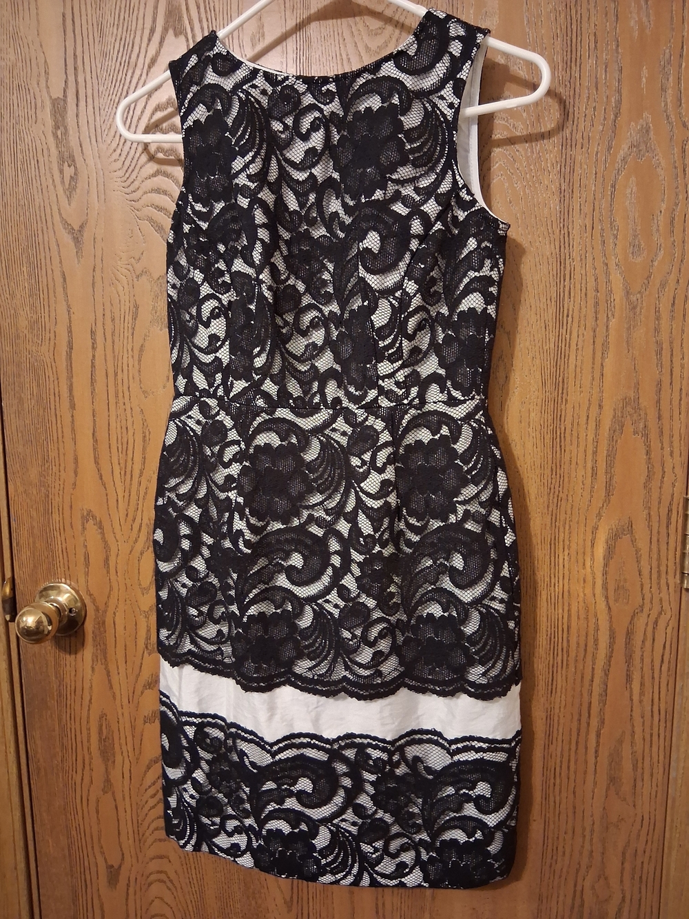 The Limited Black Lace Dress with White Lining